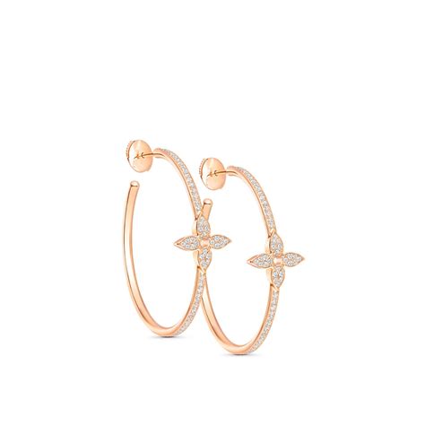 Idylle Blossom Earrings, Pink Gold and Diamonds 